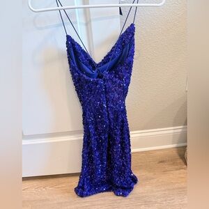 Blue Sequin Dress